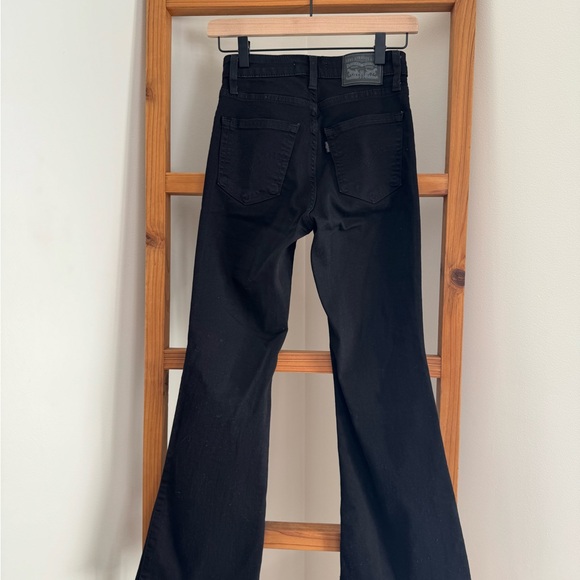Levi's Black Wide Leg Jeans - Picture 4 of 5